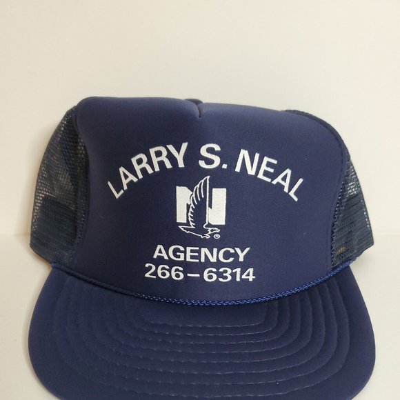 NWOT Larry S. Neal Agency Blue Rope Adjustable Snapback Hat Cap New Without Tags - Picture 6 of 8